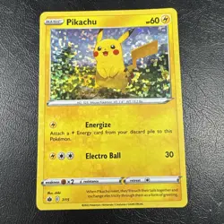 Pikachu 7/15 McDonald's Match Battle Set 2022 Holo Pokemon LP - Image 1
