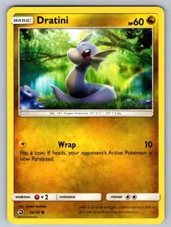 Dratini 34/70 Common Dragon Majesty Pokemon Near Mint - Image 1