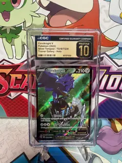 CGC 10 Pristine Corviknight V TG18/TG30 Holo - Silver Tempest - Pokemon TCG - Image 1