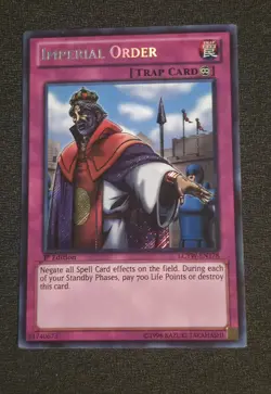 Yu-Gi-Oh! TCG Imperial Order LCYW-EN178 Secret Rare 1st Ed NM - Image 1