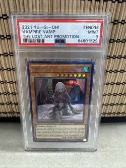 2021 Yu-gi-oh Vampire Vamp - LART-EN033 Lost Art Promotion PSA 9 - Image 1
