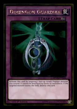 Dimension Guardian MVP1-ENG24 The Dark Side of Dimensions Gold Yu-Gi-Oh NM - Image 1