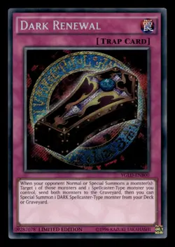 Dark Renewal YGLD-ENB00 King of Games: Yugi's Legendary Decks Yu-Gi-Oh NM - Image 1