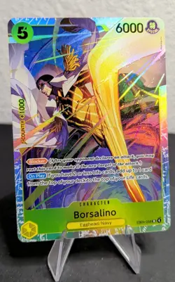 One Piece TCG Borsalino EB04-058 SR Holo Egghead Navy NM Foil - Image 1