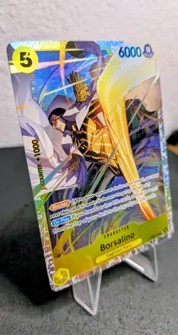 One Piece TCG Borsalino EB04-058 SR Holo Egghead Navy NM Foil - Image 2