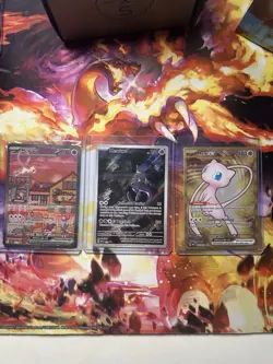 Pokemon 151 UPC Promo Card Set Mew Mewtwo Metal SVP 052 053 Scarlet Violet - Image 1