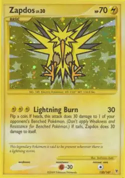 Zapdos - 150/147 - Super Rare Holo PL/MP, English Pokemon Supreme Victors - Image 1