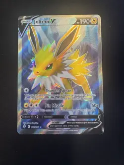 Jolteon V 177/203 Pokemon Evolving Skies Full-Art Ultra Rare NM Holo - Image 1