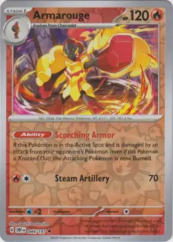 🔥Pokemon - Armarouge - Reverse Holo - 044/197 - Obsidian Flames - (NM)🔥 - Image 1