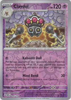 🔥Pokemon - Claydol - Reverse Holo - 095/197 - Obsidian Flames - (NM)🔥 - Image 1