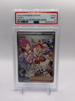 Stellar Crown Lacey Special Illustration Rare 172 PSA 9 MINT Pokemon 2024 SCR E - Image 1