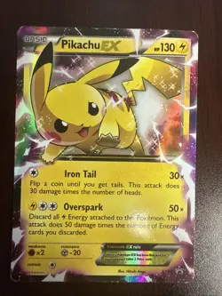 Pokemon TCG: Pikachu EX XY84 Black Star Promo - HP - Image 1