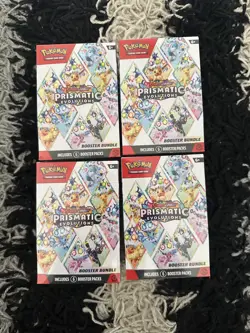 Pokemon TCG Prismatic Evolutions Booster Bundle (6 Packs) X4 Brand New Sealed - Image 1