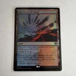 Wizards of the Coast Stormcarved Coast Land Foil SOS 0263 Blue Red English - Image 1