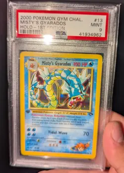Pokemon Misty's Gyarados 13/132 1st Edition Gym Challenge Holo Rare PSA 9 MINT - Image 1