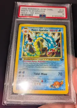 Pokemon Misty's Gyarados 13/132 1st Edition Gym Challenge Holo Rare PSA 9 MINT - Image 2