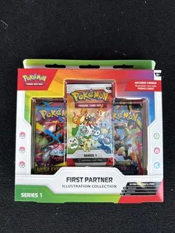 Pokemon TCG First Partner Illustration Collection Series 1 Box New Unopened - Image 1