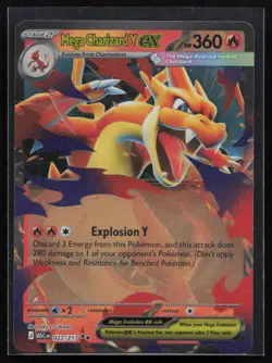 Mega Charizard Y ex 022/217 Double Rare Ascended Heroes Pokemon Holo Near Mint - Image 1