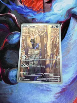 Deino 146/086 Illustration Rare SV White Flare Full Art Pokemon - Image 1
