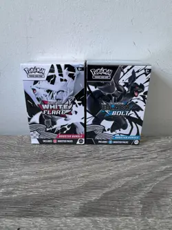 Pokemon TCG Black Bolt & White Flare Booster Bundle Pair - New Factory Sealed ✅ - Image 1