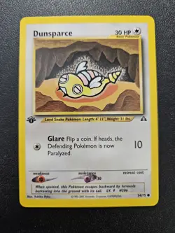Pokemon 1st Edition Neo Discovery Dunsparce 54/75 NEAR MINT - Image 1