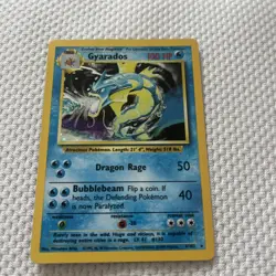 Pokemon TCG Gyarados Base Set 6/102 Holo Rare MP. - Image 1