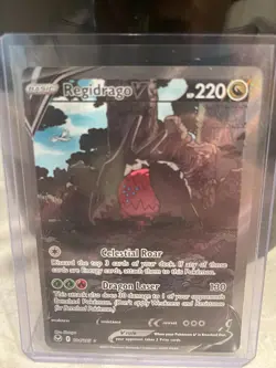 Pokemon TCG Regidrago V Silver Tempest 184/195 Holo Ultra Rare - Image 1