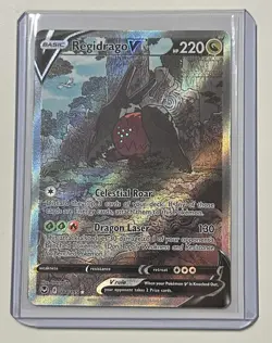 Pokemon TCG Regidrago V Silver Tempest 184/195 Holo Ultra Rare - Image 3