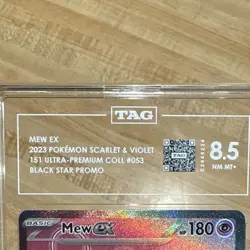 Mew EX 053 Scarlet & Violet Promo Holo TAG 8.5 Pokemon TCG 2023 Basic Psychic - Image 3