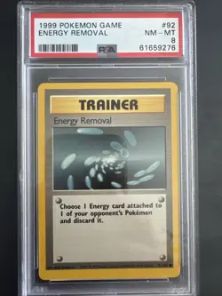 1999 Pokemon Game Energy Removal Nm-Mt 8 - Image 1