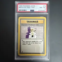 1999 Pokemon Game Impostor Professor Oak Nm-Mt 8 - Image 1