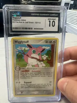CGC 10 GEM MINT Wigglytuff Reverse-Holo 52/112 EX FireRed & LeafGreen 2004 - Image 1