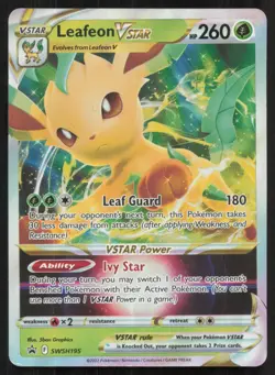 Leafeon VSTAR SWSH195 Holo Promo Sword & Shield Promo Pokemon Holo Near Mint - Image 1