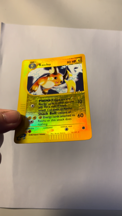 Pokemon Raichu Expedition Reverse Holo Rare 061/165 80 HP English Stage 1 - Image 2
