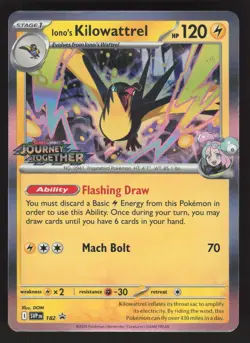 Iono's Kilowattrel 182 Pokemon TCG SV: Scarlet & Violet Promo NM - Image 1