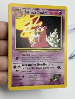 Pokemon Sabrina’s Slowbro 60/132 Gym Heroes Uncommon NM Pack Fresh WOTC English - Image 4