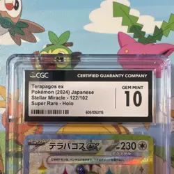 CGC 10 Pokemon TCG Stellar Miracle Terapagos ex 122/102 Super Rare Holo JP - Image 3