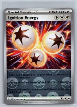 Ignition Energy (Poke Ball Pattern) 086/086 Holo Uncommon White Flare Pokemon NM - Image 1