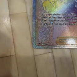 Pokemon TCG Marnie 208/202 Sword & Shield Secret Rare Rainbow Full Art Trainer - Image 5