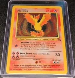 Moltres 12/62 Fossil Holo Pokemon TCG - Image 1