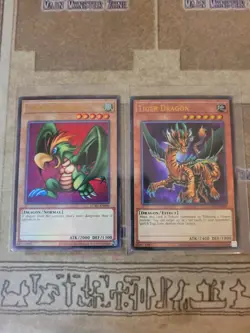 YUGIOH PARROT DRAGON + TIGER DRAGON LCKC ULTRA UNLIMITED ED NM 2020 - Image 1