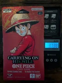 One Piece OP-13 CARRYING ON HIS WILL Sleeved Booster Pack - Heavy - 37.38g - Image 1