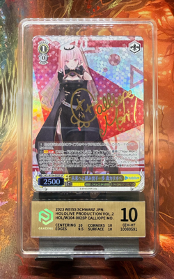 Weiss Schwarz Calliope Mori SP Signed HOL/W104-002SP Hololive Vol.2 PCG 10 - Image 1
