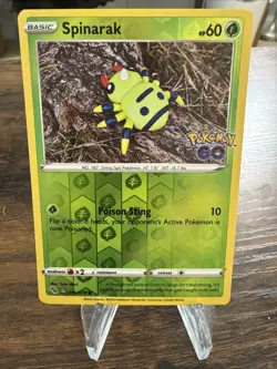 Pokemon Card - Spinarak (Peelable Ditto) Reverse Holo 006/078 Pokemon GO - Image 1