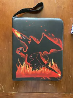 Pokemon Charizard Lot- 3 cards, Charizard Binder, Charizard Mega Construx - Image 2