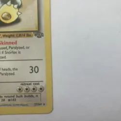 Snorlax 27/64 Jungle Non-Holo Rare Pokemon Card WOTC Vintage - Image 3