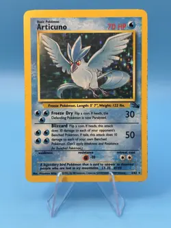 Pokemon Card - Articuno Fossil 2/62 Holo Rare LP - Image 1