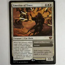 Wizards of the Coast Emeritus of Truce Creature Mythic SOS 0013 White English - Image 1