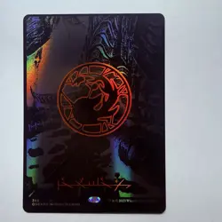 Magic The Gathering Mtg Oil Slick Foil Phyrexian Mountain Near Mint Rare - Image 1