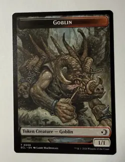 MTG Treefolk - Goblin Double-Sided Token Lorwyn Eclipsed (ECL) T 3 - 6 NM - Image 2